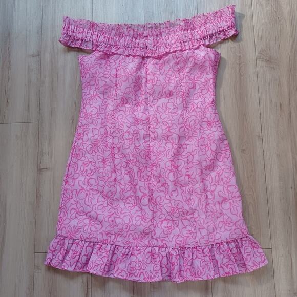 Lovers + Friends Bosworth Mini Dress Pink Floral M NWT - Picture 6 of 11